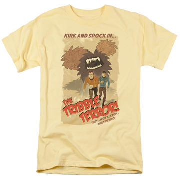 Banana men's regular fit t-shirt with Star Trek Tribble Threat graphic
