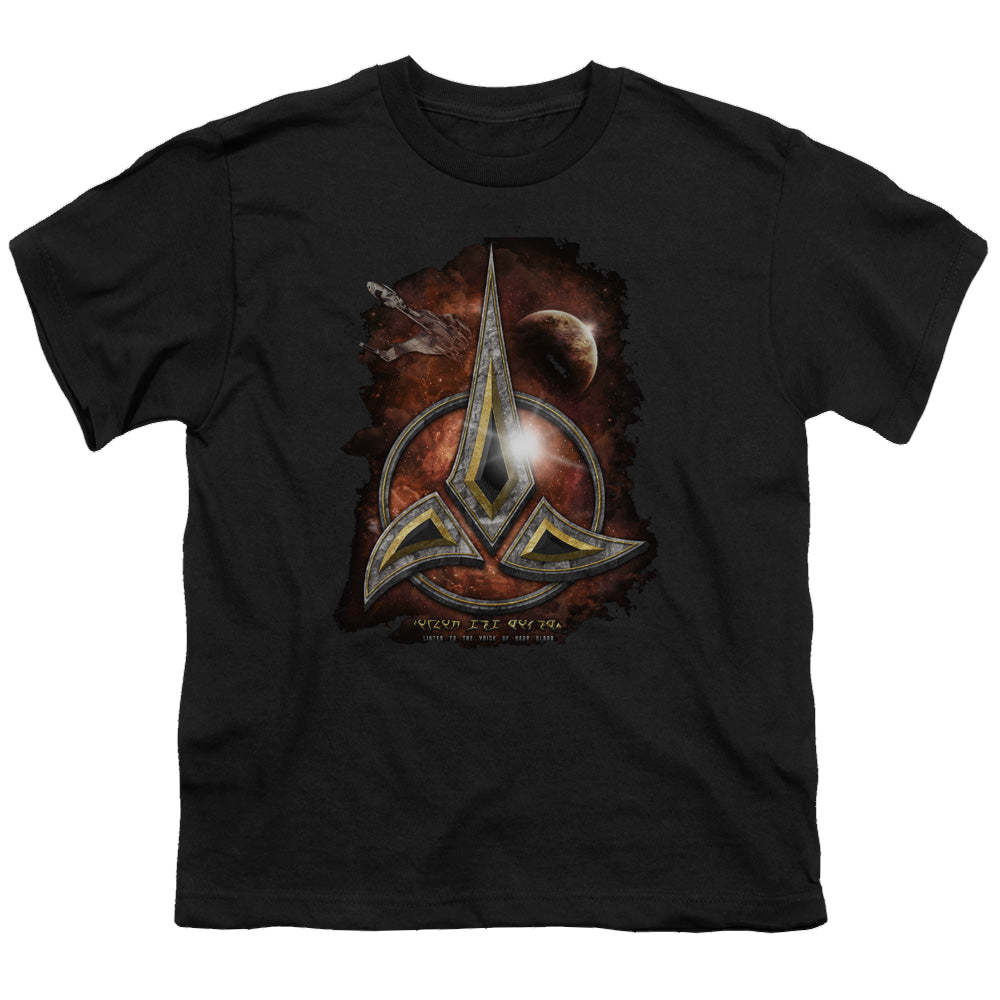 Star Trek The Next Generation Klingon Crest - Youth T-Shirt Youth T-Shirt (Ages 8-12) Star Trek   