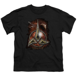 Star Trek The Next Generation Klingon Crest - Youth T-Shirt Youth T-Shirt (Ages 8-12) Star Trek   