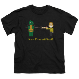 Star Trek The Original Series Kirk Phased First - Youth T-Shirt Youth T-Shirt (Ages 8-12) Star Trek   