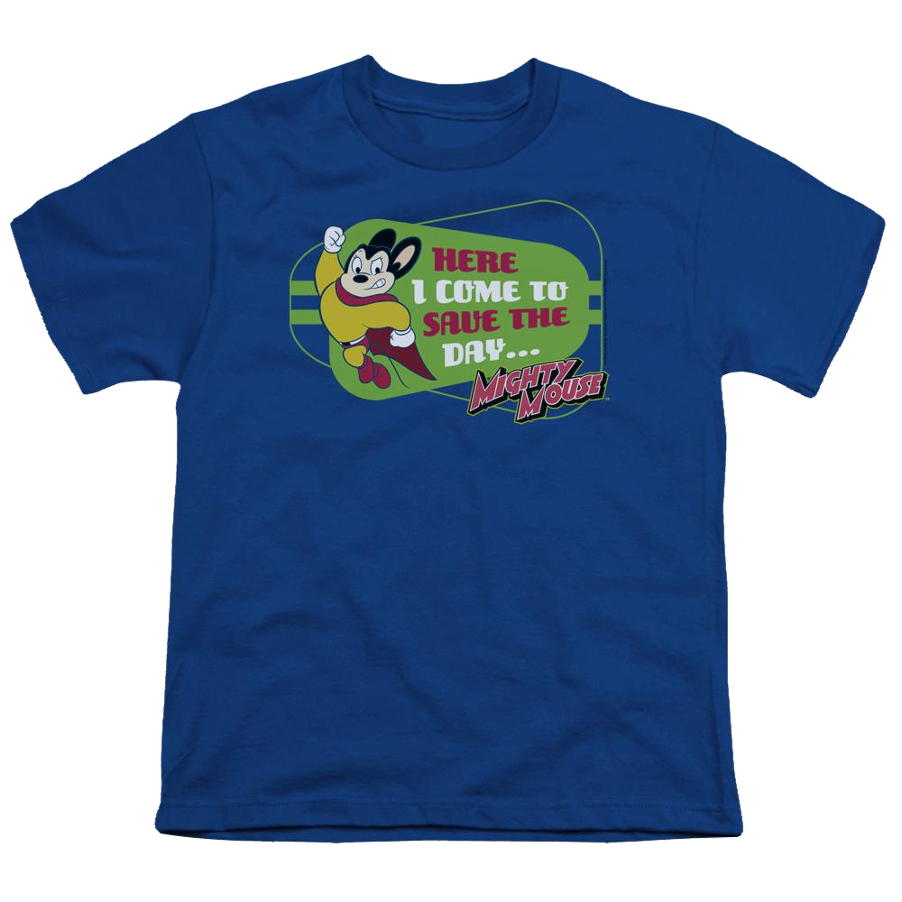 Mighty Mouse Here I Come Youth T-Shirt (Ages 8-12) Youth T-Shirt (Ages 8-12) Mighty Mouse   
