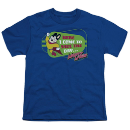 Mighty Mouse Here I Come Youth T-Shirt (Ages 8-12) Youth T-Shirt (Ages 8-12) Mighty Mouse   