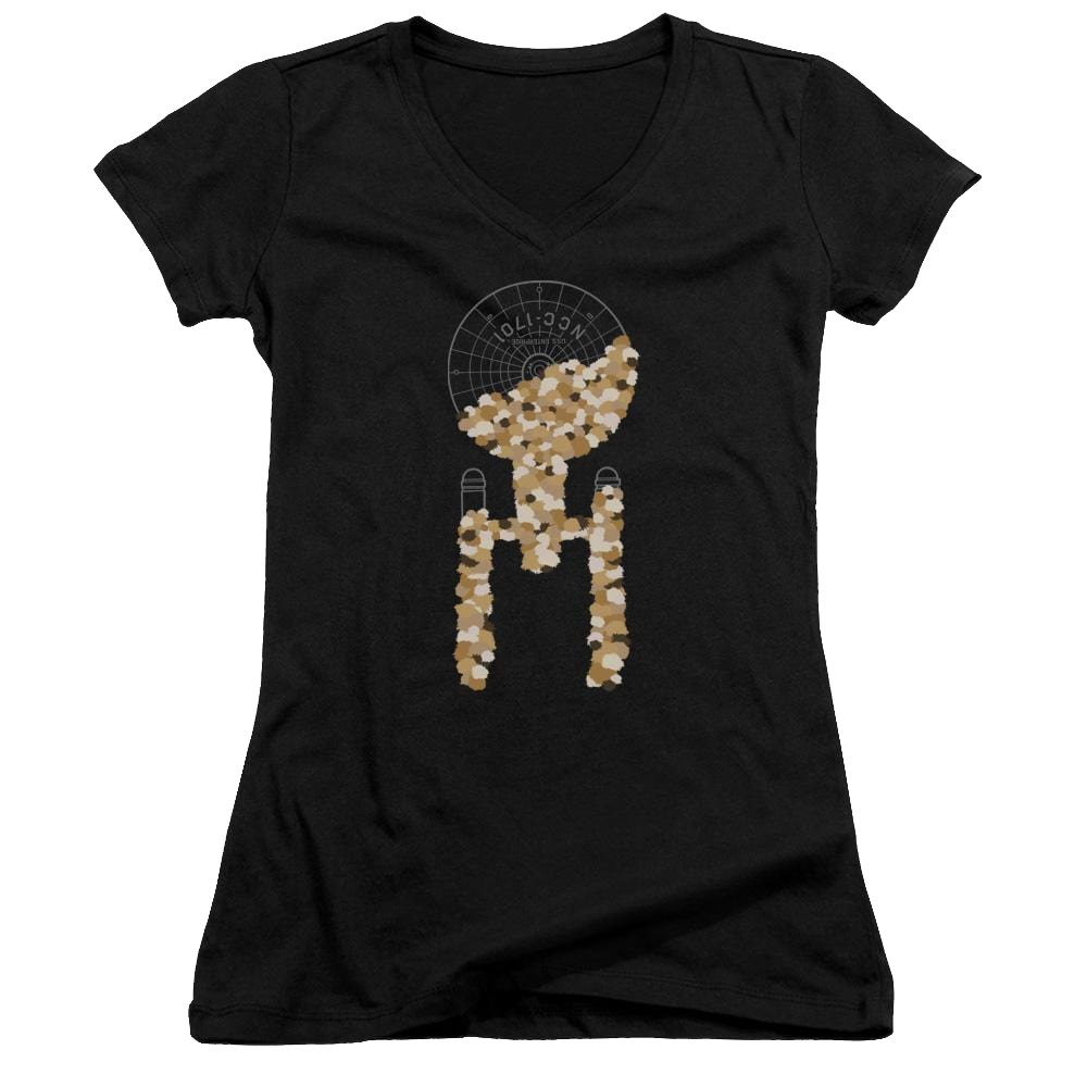 Star Trek Tribble Takeover Juniors V-Neck T-Shirt Juniors V-Neck T-Shirt Star Trek   