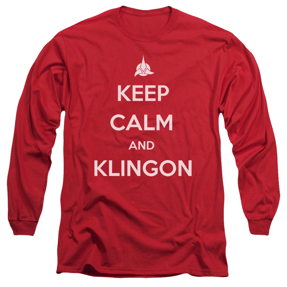 Star Trek Calm Klingon Men's Long Sleeve T-Shirt Men's Long Sleeve T-Shirt Star Trek   