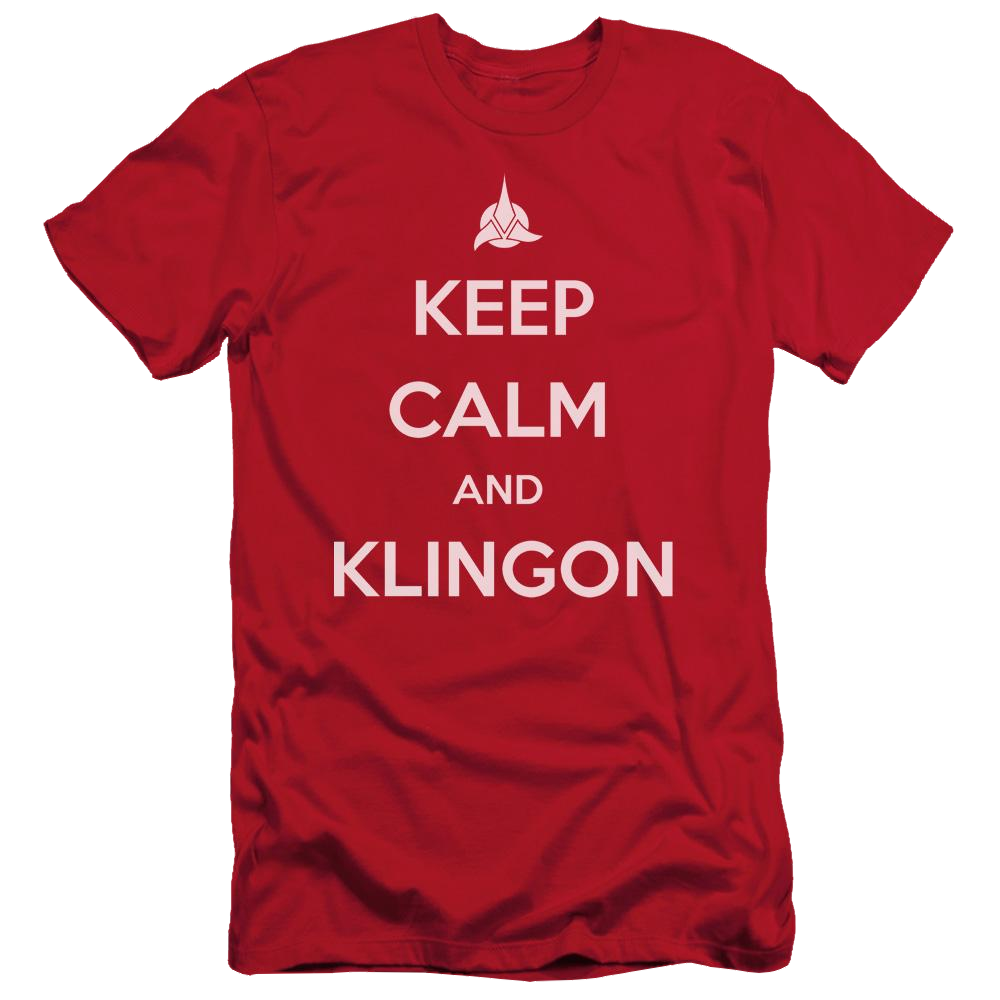 Star Trek Calm Klingon Men's Slim Fit T-Shirt Men's Slim Fit T-Shirt Star Trek   