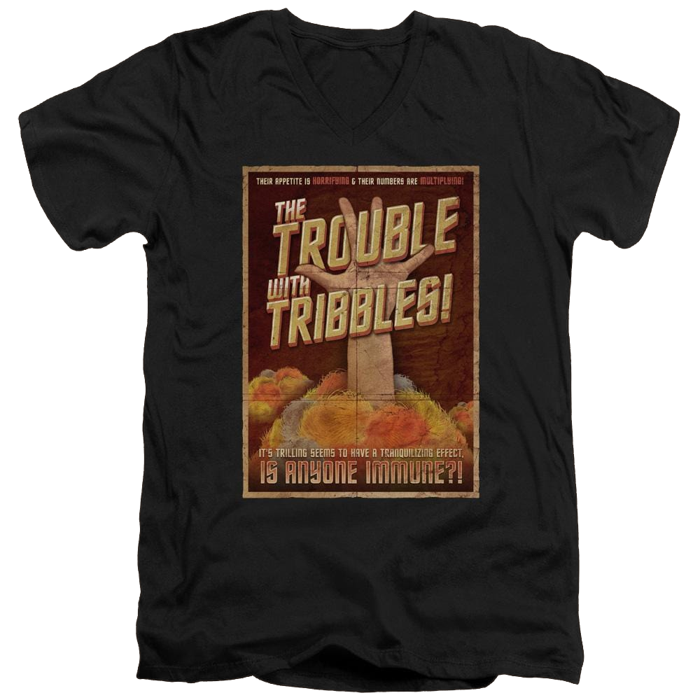 Star Trek Tribbles: The Movie Men's V-Neck T-Shirt Men's V-Neck T-Shirt Star Trek   