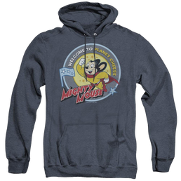 Mighty Mouse Planet Cheese - Heather Pullover Hoodie Heather Pullover Hoodie Mighty Mouse   
