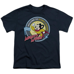 Mighty Mouse Planet Cheese Youth T-Shirt (Ages 8-12) Youth T-Shirt (Ages 8-12) Mighty Mouse   