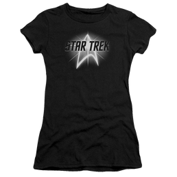 Star Trek Glow Logo Juniors T-Shirt Juniors T-Shirt Star Trek   