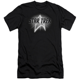 Star Trek Glow Logo Premium Adult Slim Fit T-Shirt Men's Premium Slim Fit T-Shirt Star Trek   
