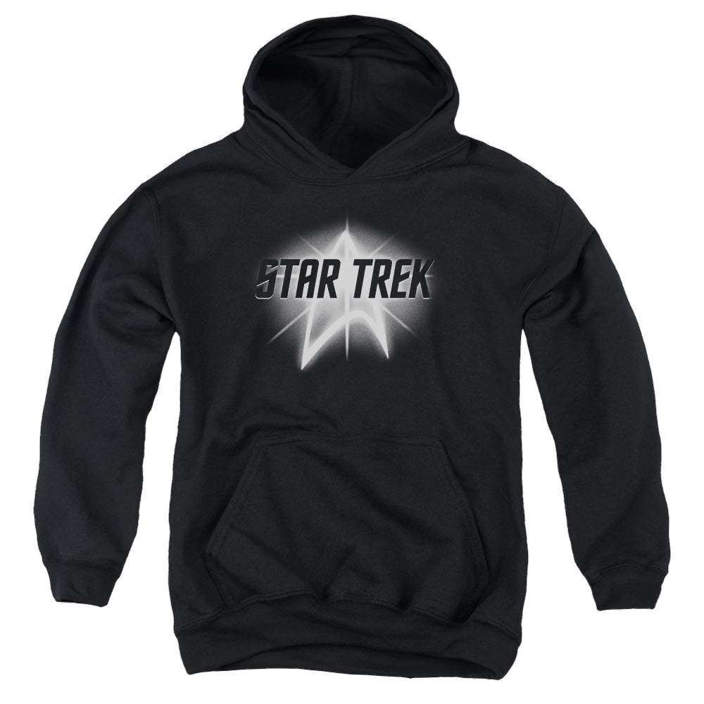 Star Trek The Original Series Glow Logo - Youth Hoodie Youth Hoodie (Ages 8-12) Star Trek   