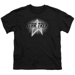 Star Trek The Original Series Glow Logo - Youth T-Shirt Youth T-Shirt (Ages 8-12) Star Trek   