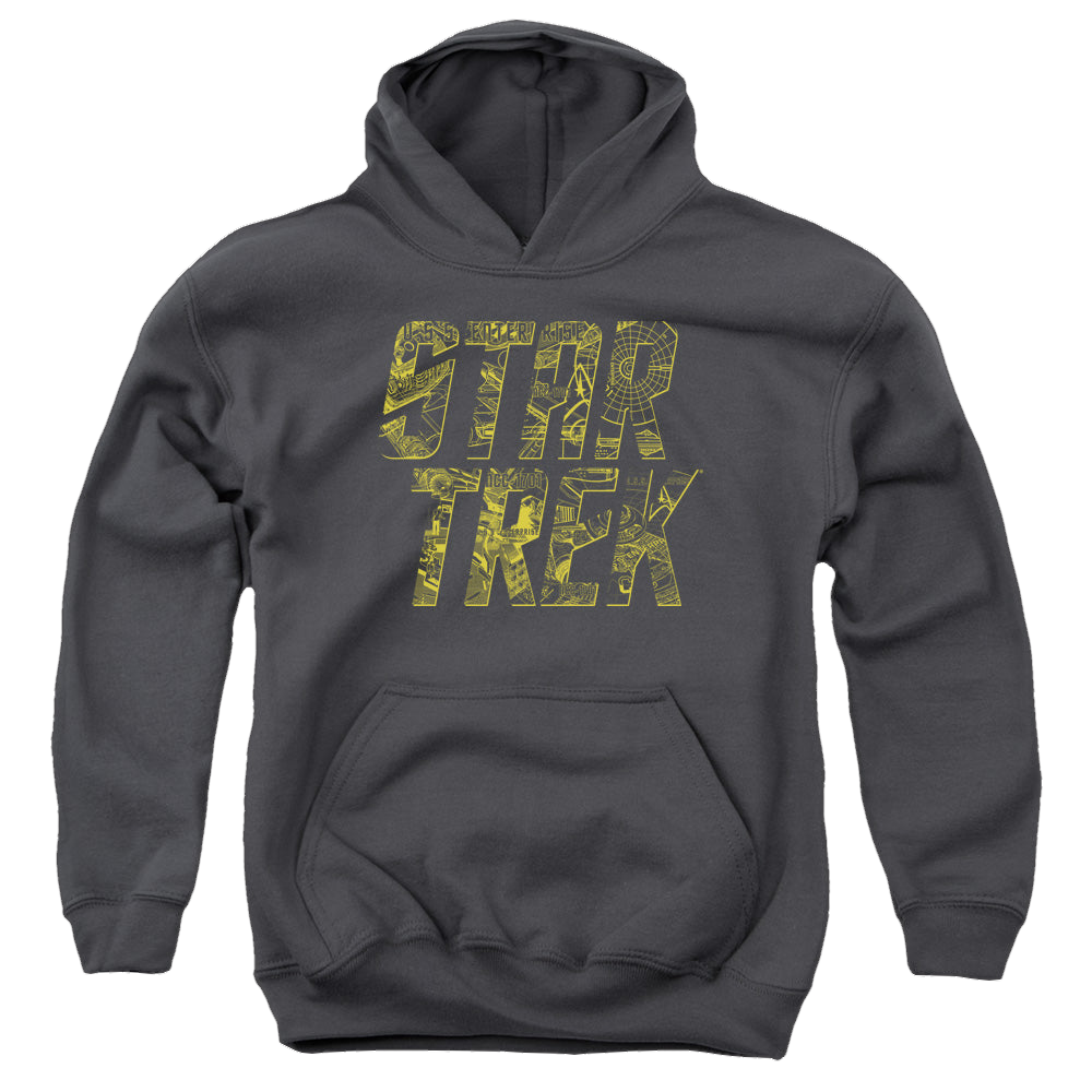 Star Trek The Original Series Schematic Logo - Youth Hoodie Youth Hoodie (Ages 8-12) Star Trek   
