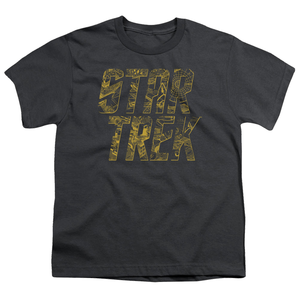 Star Trek The Original Series Schematic Logo - Youth T-Shirt Youth T-Shirt (Ages 8-12) Star Trek   