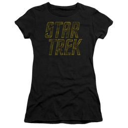 Star Trek Distressed Logo Juniors T-Shirt Juniors T-Shirt Star Trek   