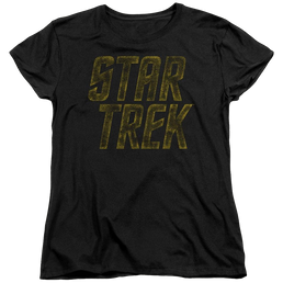 Star Trek Distressed Logo Women's T-Shirt Women's T-Shirt Star Trek   