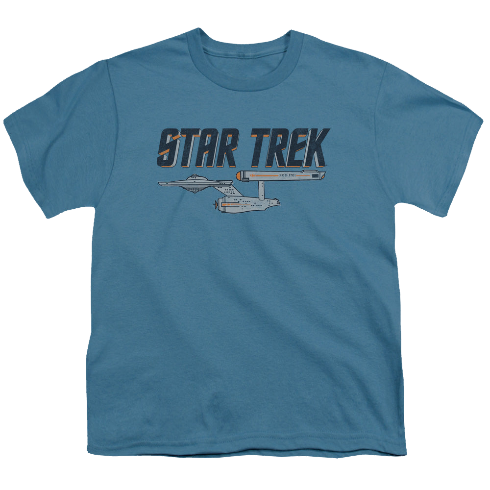 Star Trek The Original Series Enterprise Logo - Youth T-Shirt Youth T-Shirt (Ages 8-12) Star Trek   