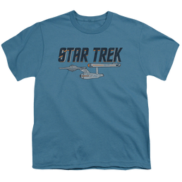 Star Trek The Original Series Enterprise Logo - Youth T-Shirt Youth T-Shirt (Ages 8-12) Star Trek   
