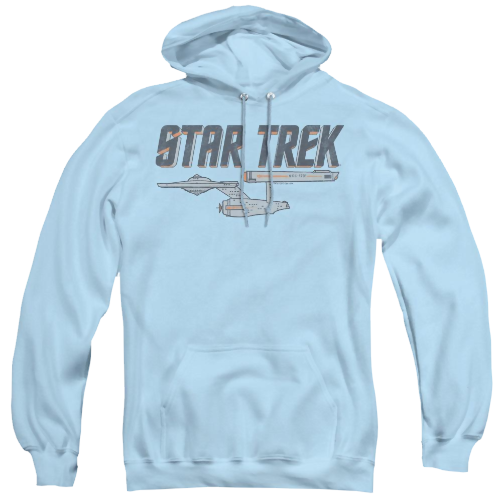 Star Trek The Original Series Enterprise Logo - Pullover Hoodie Pullover Hoodie Star Trek   