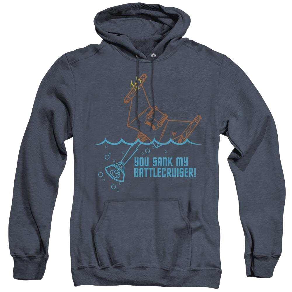 Star Trek The Original Series Battlecruiser - Heather Pullover Hoodie Heather Pullover Hoodie Star Trek   