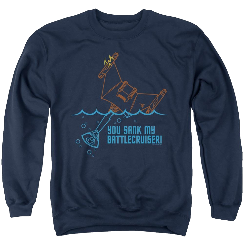 Star Trek The Original Series Battlecruiser - Men's Crewneck Sweatshirt Men's Crewneck Sweatshirt Star Trek   