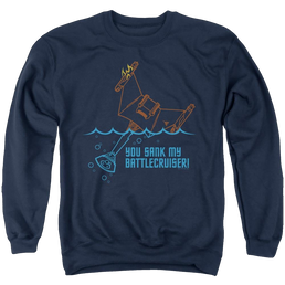 Star Trek The Original Series Battlecruiser - Men's Crewneck Sweatshirt Men's Crewneck Sweatshirt Star Trek   