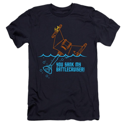 Star Trek The Original Series Battlecruiser - Men's Premium Slim Fit T-Shirt Men's Premium Slim Fit T-Shirt Star Trek   