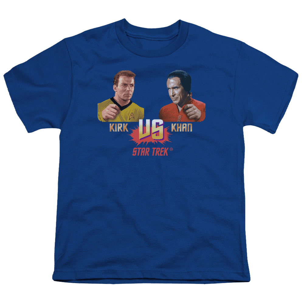 Star Trek Movies Kirk Vs Khan - Youth T-Shirt Youth T-Shirt (Ages 8-12) Star Trek   