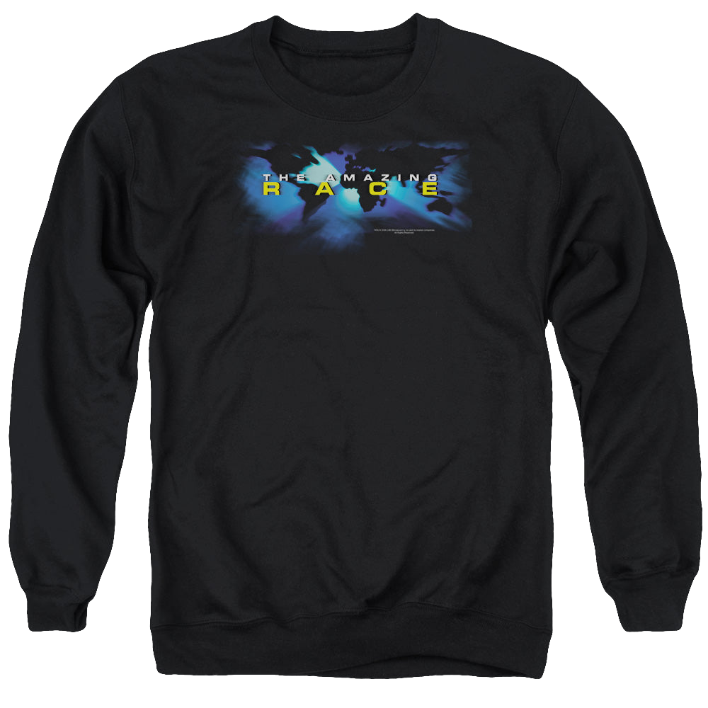 Amazing Race, The Faded Globe - Men's Crewneck Sweatshirt Men's Crewneck Sweatshirt The Amazing Race   