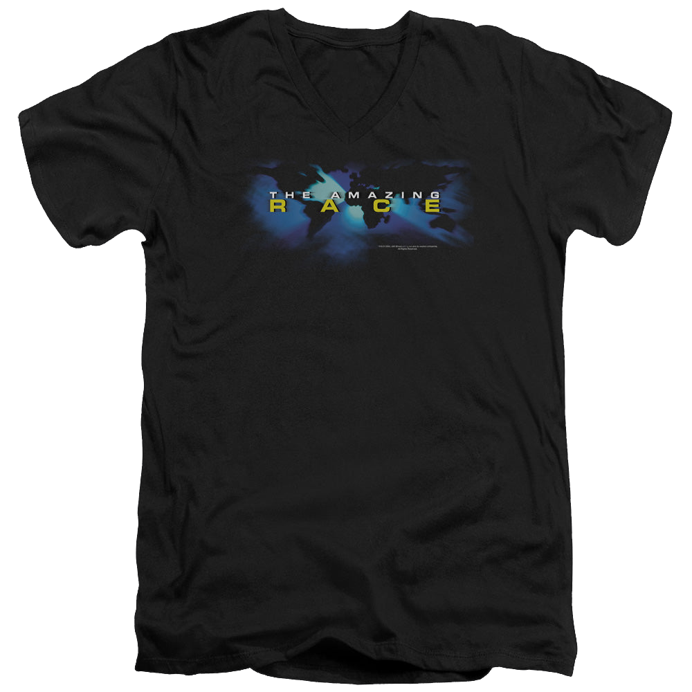 Amazing Race, The Faded Globe - Men's V-Neck T-Shirt Men's V-Neck T-Shirt The Amazing Race   