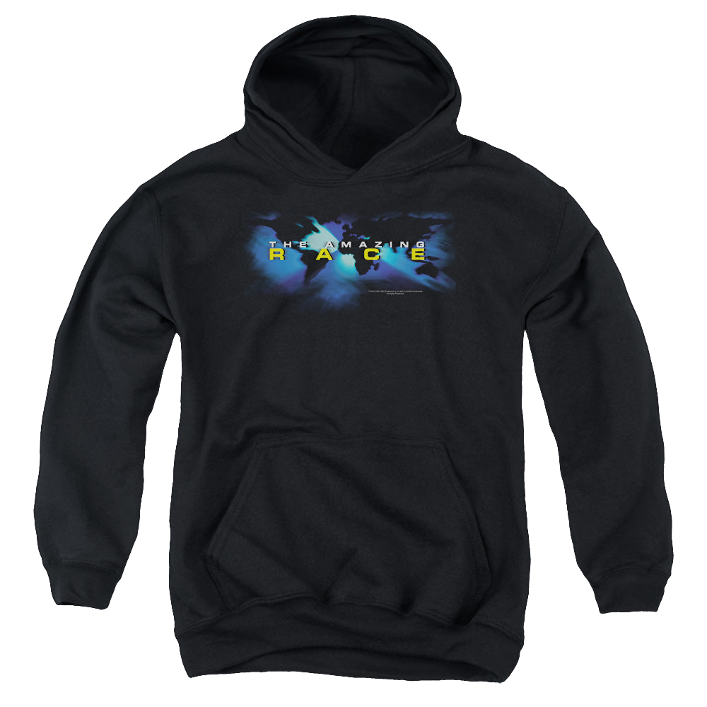 Amazing Race, The Faded Globe - Youth Hoodie Youth Hoodie (Ages 8-12) The Amazing Race   
