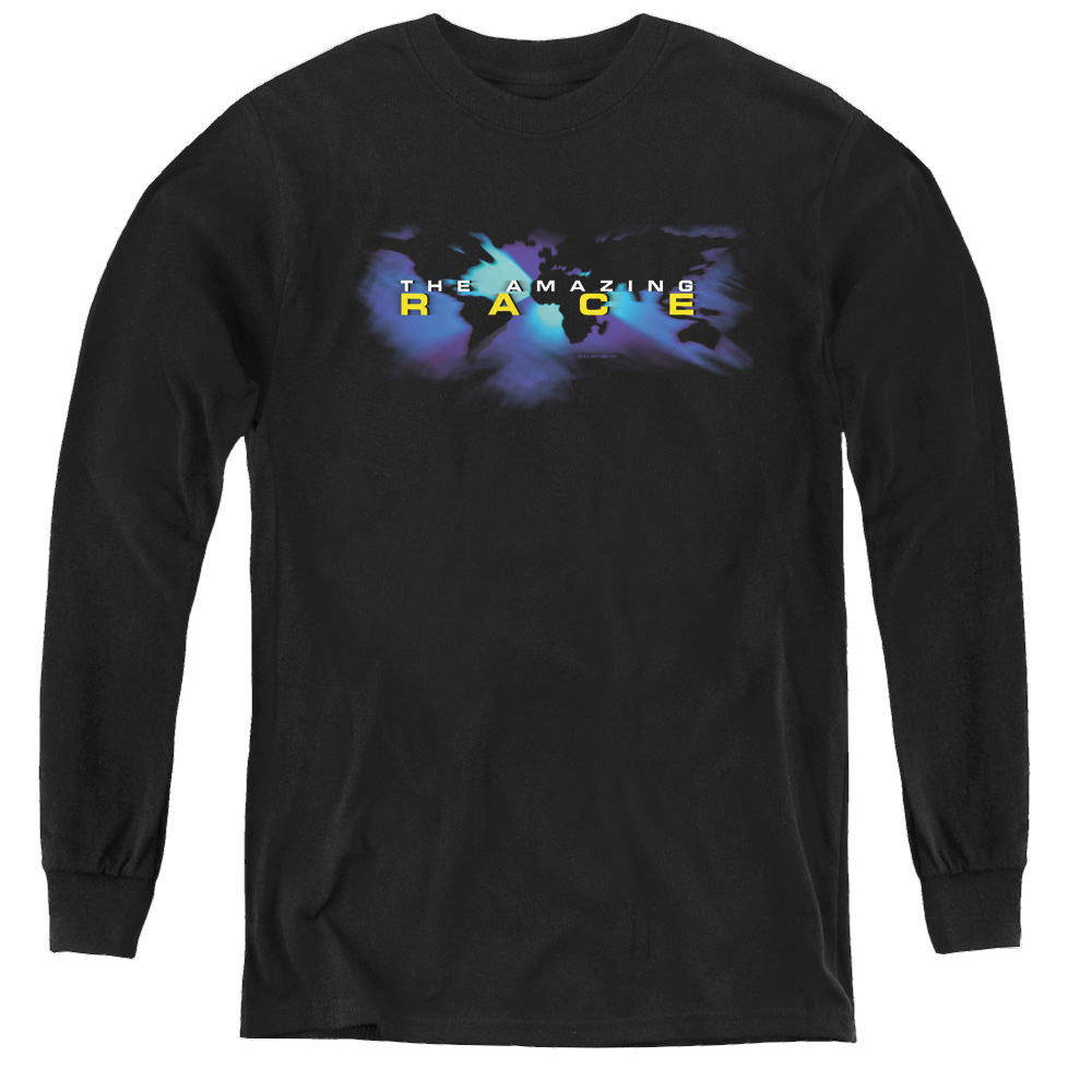 Amazing Race, The Faded Globe - Youth Long Sleeve T-Shirt Youth Long Sleeve T-Shirt The Amazing Race   