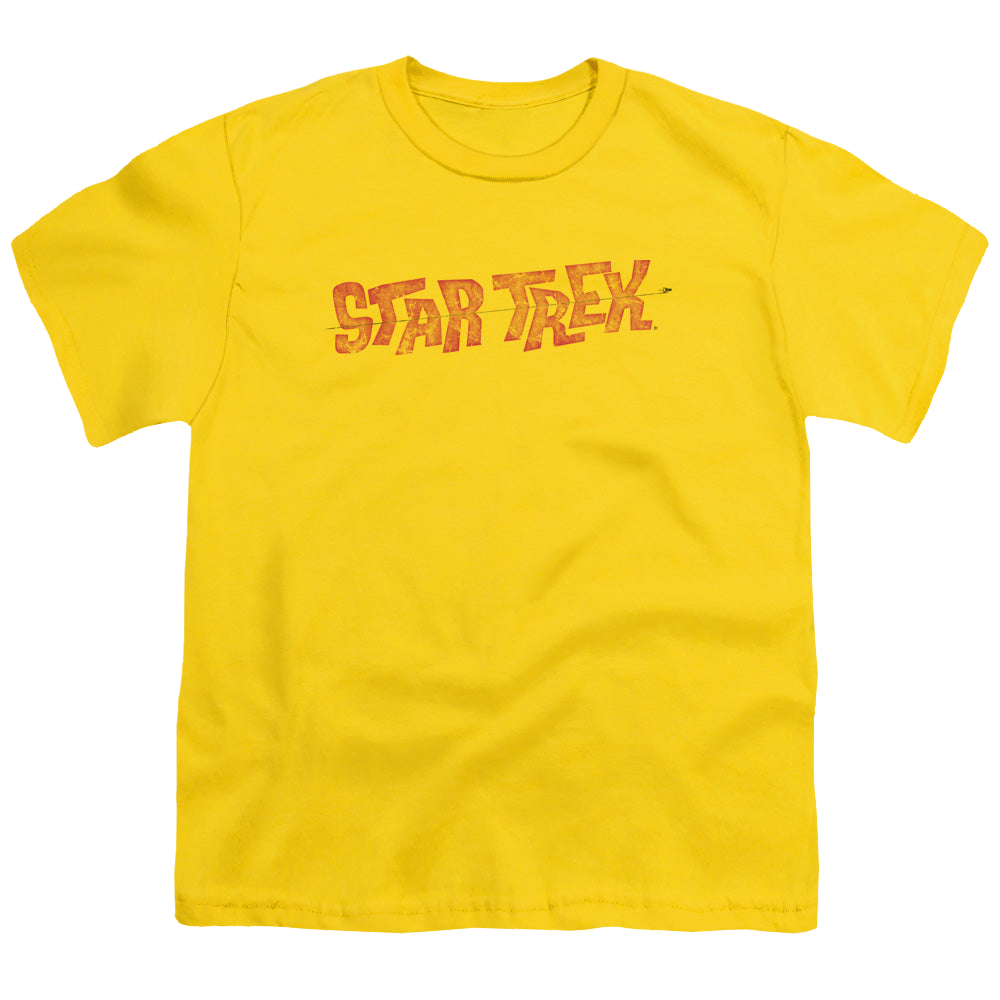 Star Trek The Original Series Distressed Comic Logo - Youth T-Shirt Youth T-Shirt (Ages 8-12) Star Trek   