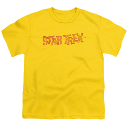 Star Trek The Original Series Distressed Comic Logo - Youth T-Shirt Youth T-Shirt (Ages 8-12) Star Trek   
