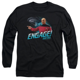Star Trek Engage Men's Long Sleeve T-Shirt Men's Long Sleeve T-Shirt Star Trek   
