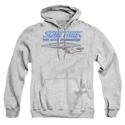 Star Trek The Next Generation Distressed Tng - Pullover Hoodie Pullover Hoodie Star Trek   