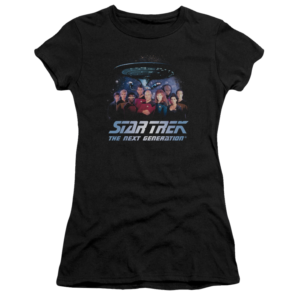 Star Trek Space Group Juniors T-Shirt Juniors T-Shirt Star Trek   