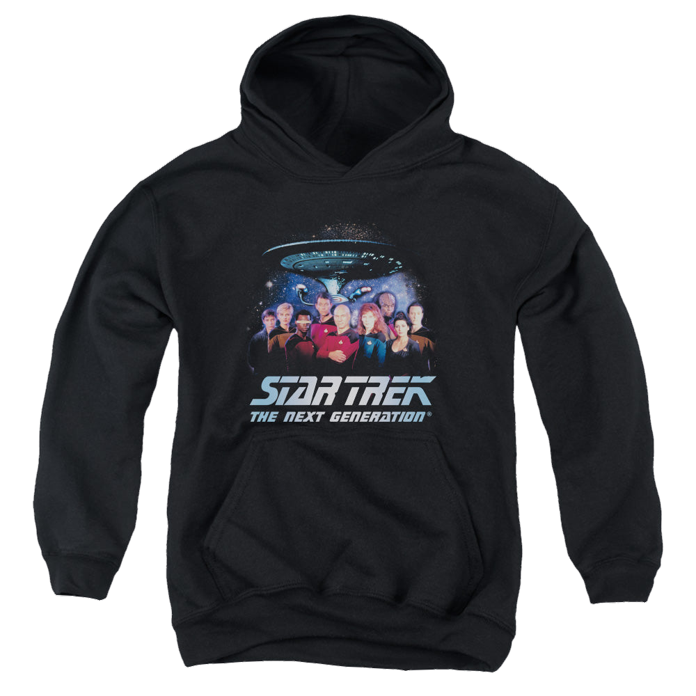 Star Trek The Next Generation Space Group - Youth Hoodie Youth Hoodie (Ages 8-12) Star Trek   