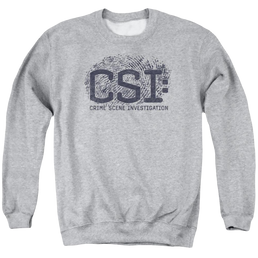 CSI Distressed Logo - Men's Crewneck Sweatshirt Men's Crewneck Sweatshirt CSI   