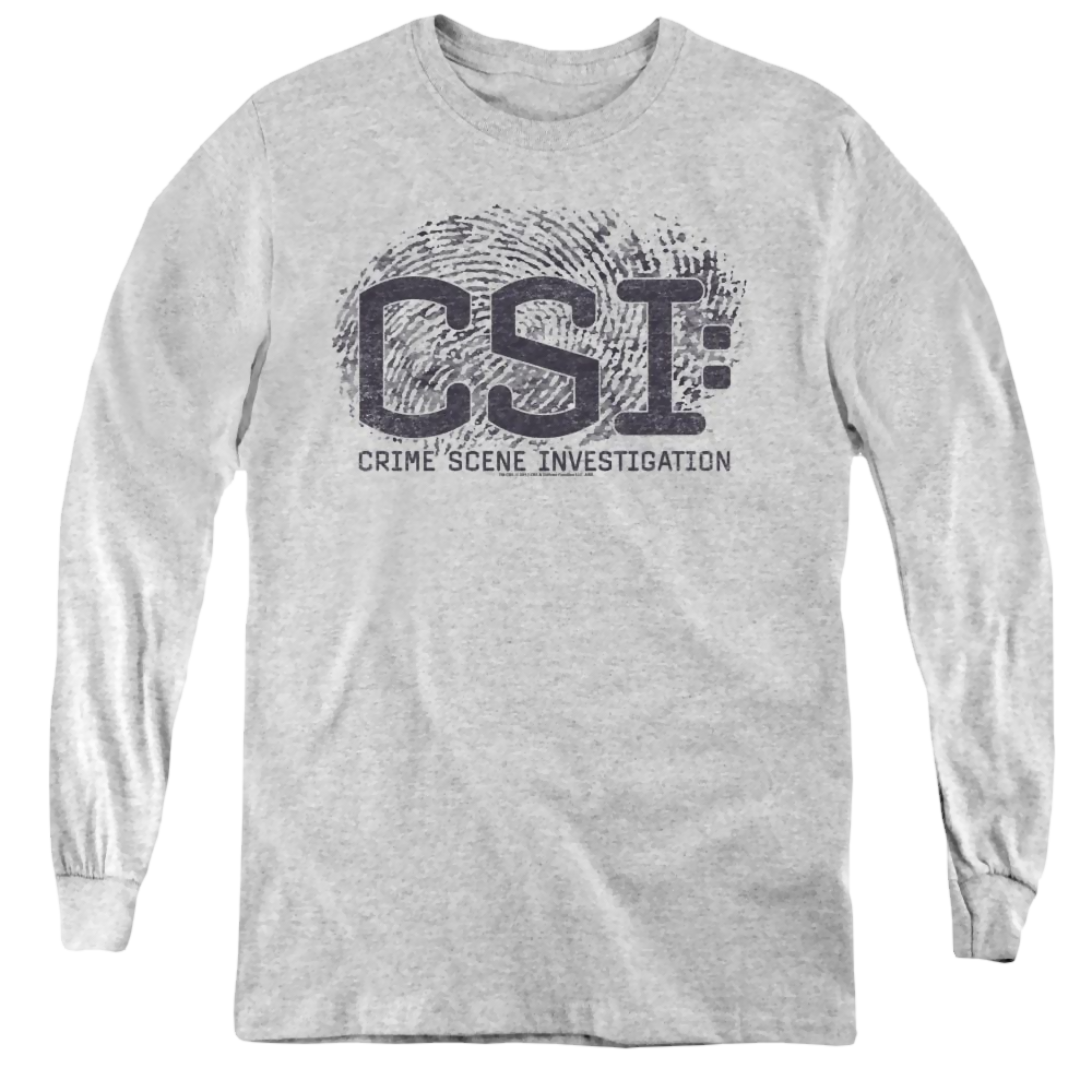 Csi Distressed Logo - Youth Long Sleeve T-Shirt Youth Long Sleeve T-Shirt CSI   