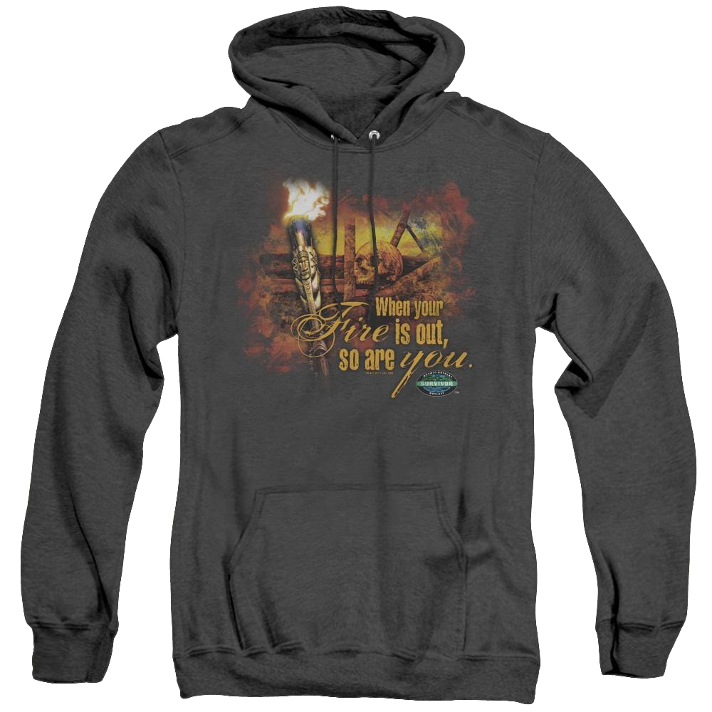 Survivor Fires Out - Heather Pullover Hoodie Heather Pullover Hoodie Survivor   