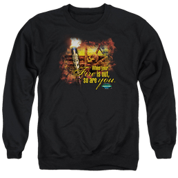 Survivor Fires Out - Men's Crewneck Sweatshirt Men's Crewneck Sweatshirt Survivor   