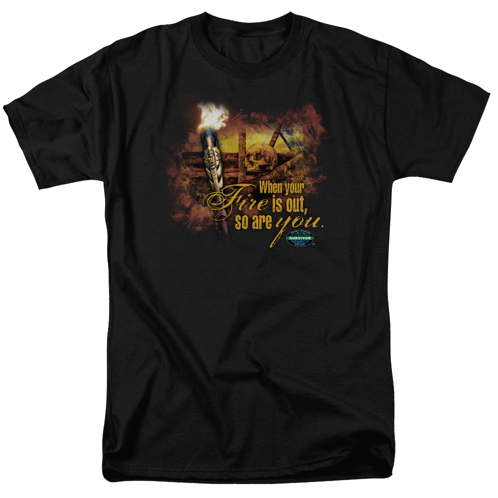 Survivor Fires Out - Men's Regular Fit T-Shirt Men's Regular Fit T-Shirt Survivor   