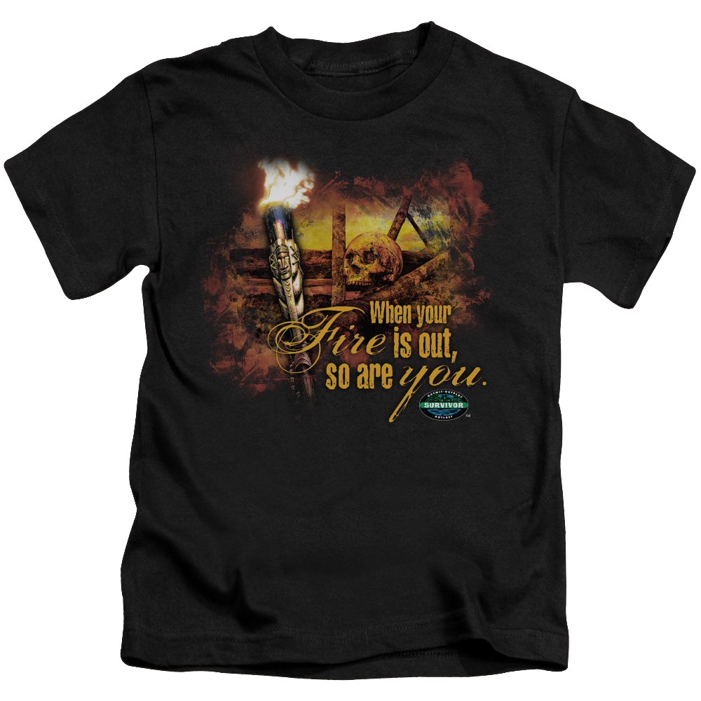 Survivor Fires Out - Kid's T-Shirt Kid's T-Shirt (Ages 4-7) Survivor   
