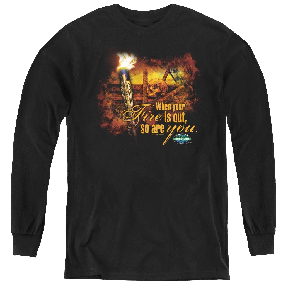 Survivor Fires Out - Youth Long Sleeve T-Shirt Youth Long Sleeve T-Shirt Survivor   