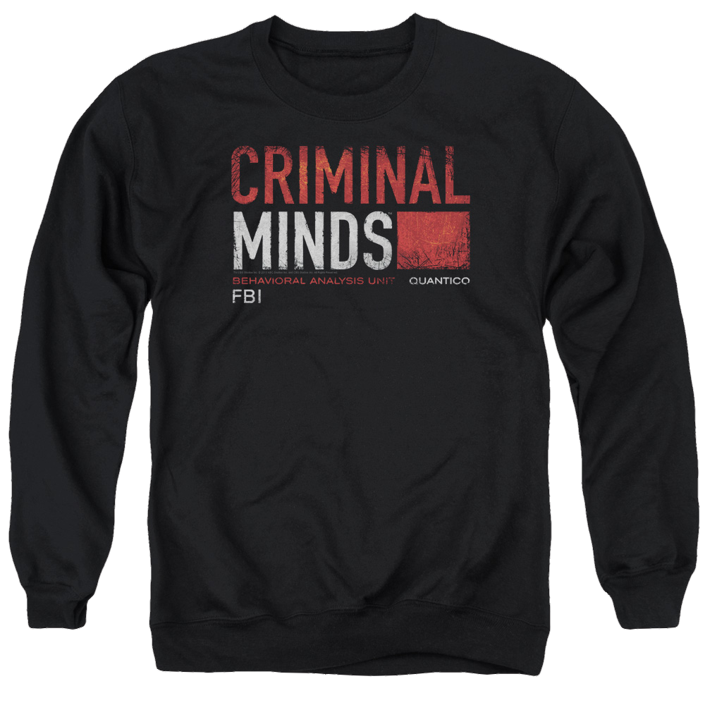 Criminal Minds Title Card - Men's Crewneck Sweatshirt Men's Crewneck Sweatshirt Criminal Minds   
