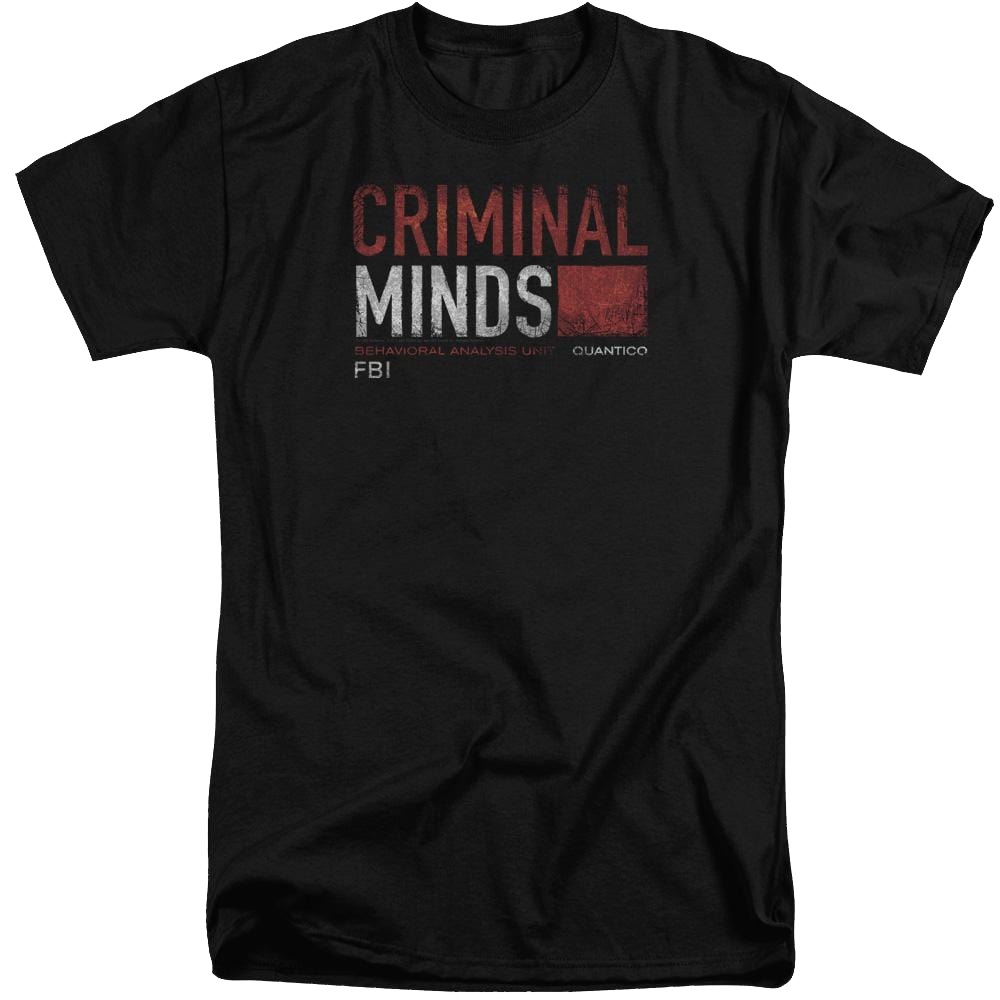 Criminal Minds Title Card - Men's Tall Fit T-Shirt Men's Tall Fit T-Shirt Criminal Minds   