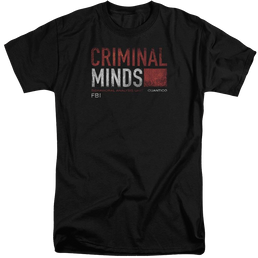Criminal Minds Title Card - Men's Tall Fit T-Shirt Men's Tall Fit T-Shirt Criminal Minds   