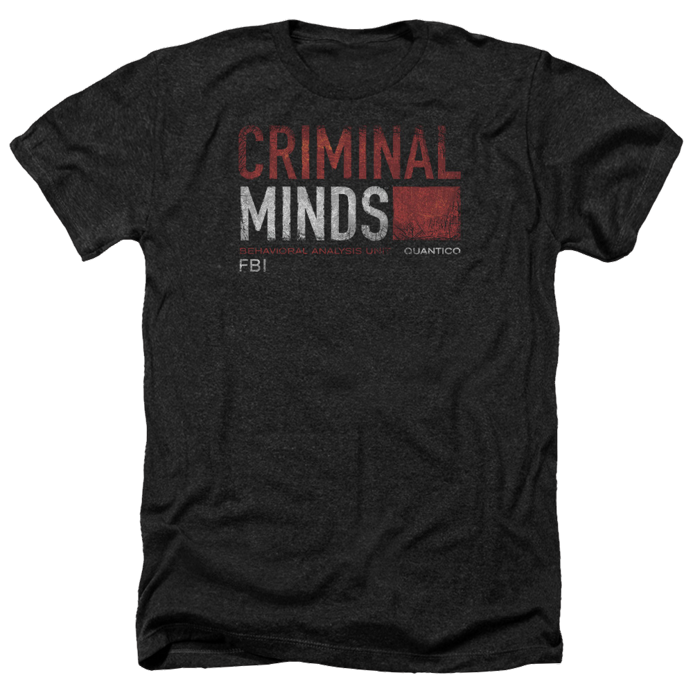 Criminal Minds Title Card - Men's Heather T-Shirt Men's Heather T-Shirt Criminal Minds   