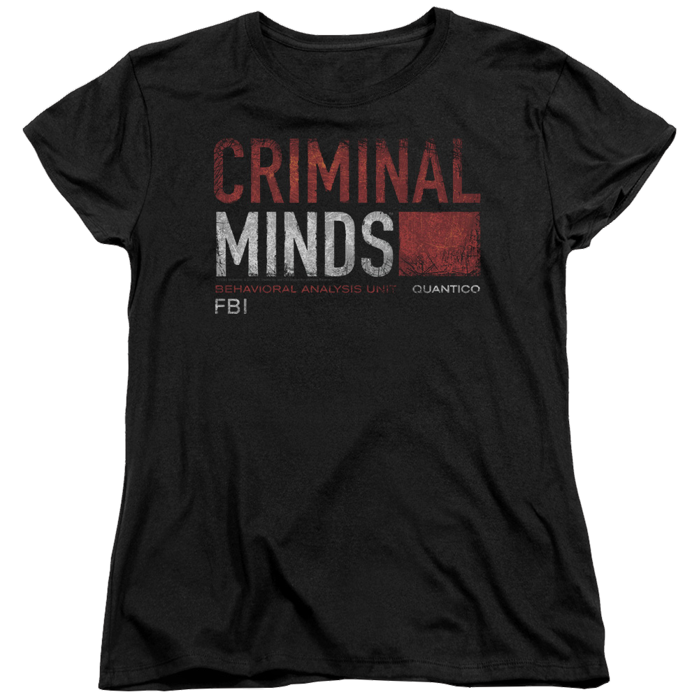 Criminal Minds Title Card - Women's T-Shirt Women's T-Shirt Criminal Minds   